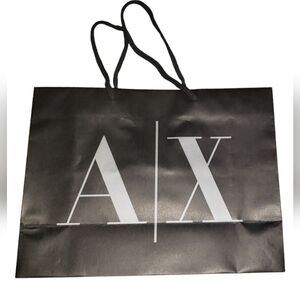 A|X Armani Exchange Black Shopping Bag